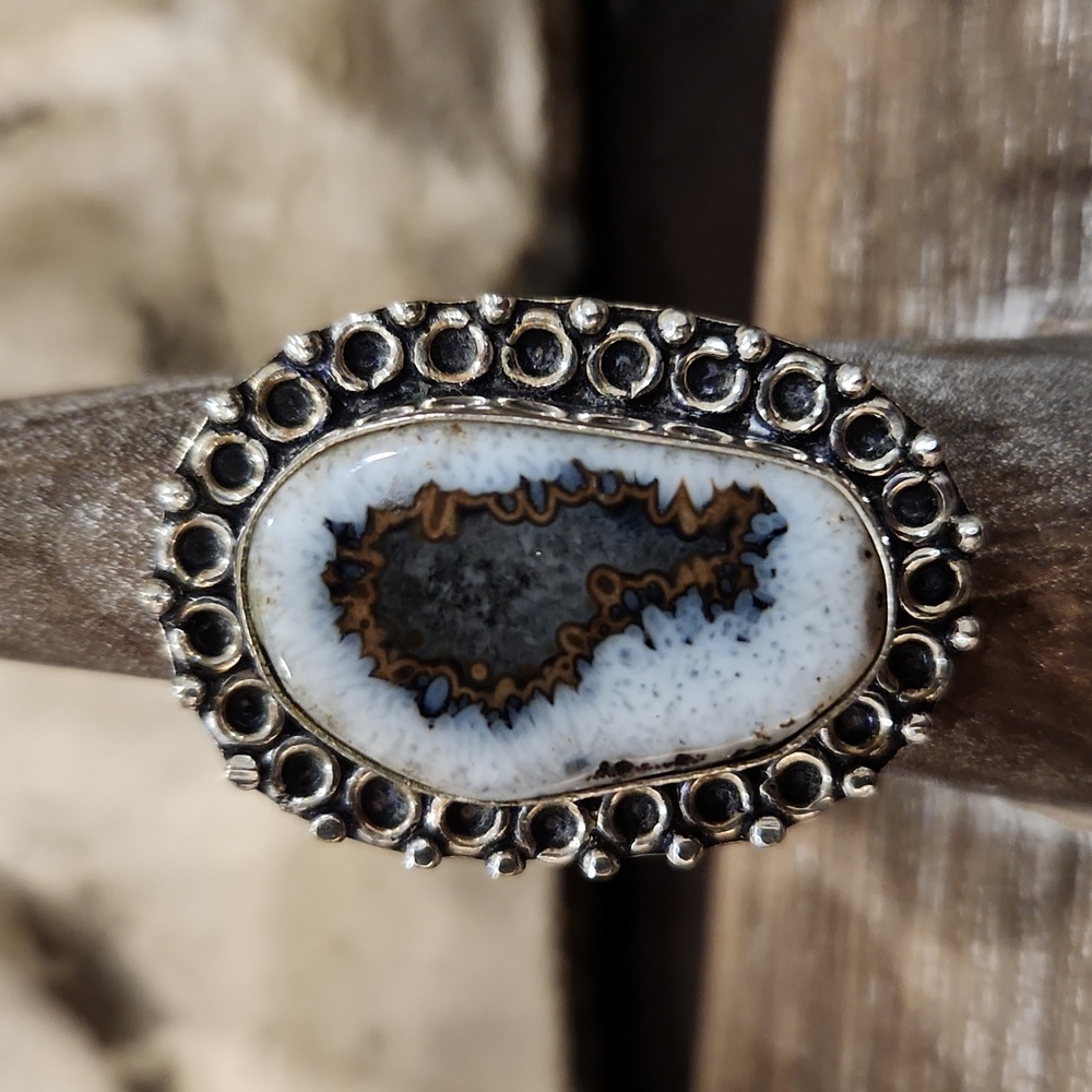 Unique Solar Quartz set in Silver